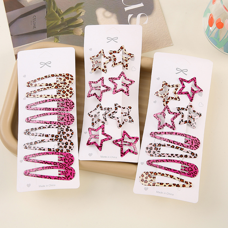 Bobby Pin Bulk - Simples leopardo impressão grampos de cabelo