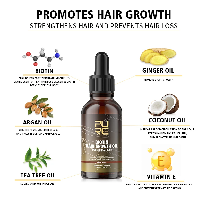 PURC-óleo de crescimento capil - Caffeine Hair Serum avaliação e preço