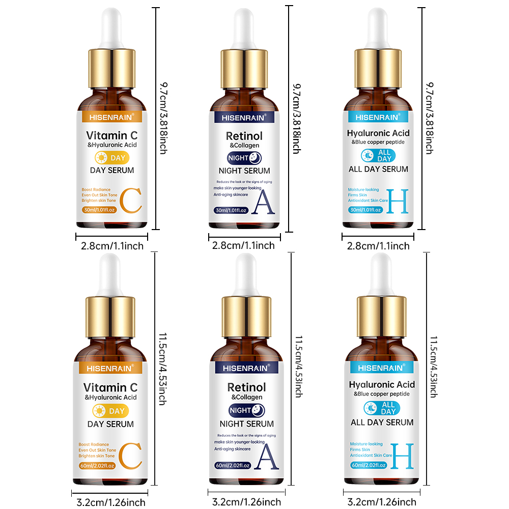 HISENRAIN Vitamina C + Retinol - Caffeine Hair Serum avaliação e preço