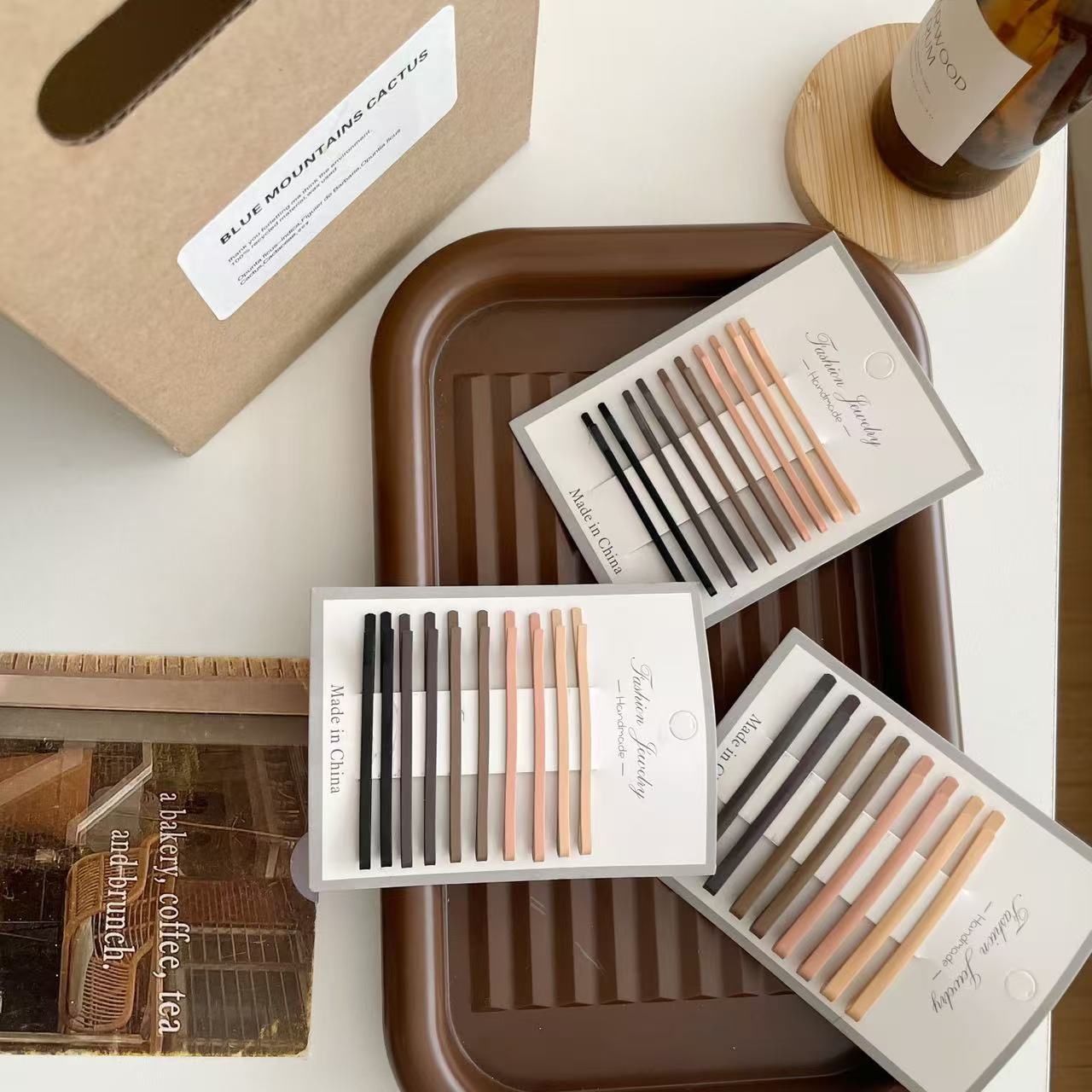 10 pçs leite chá cor grampos d - Bobby Pin Bulk avaliação e preço